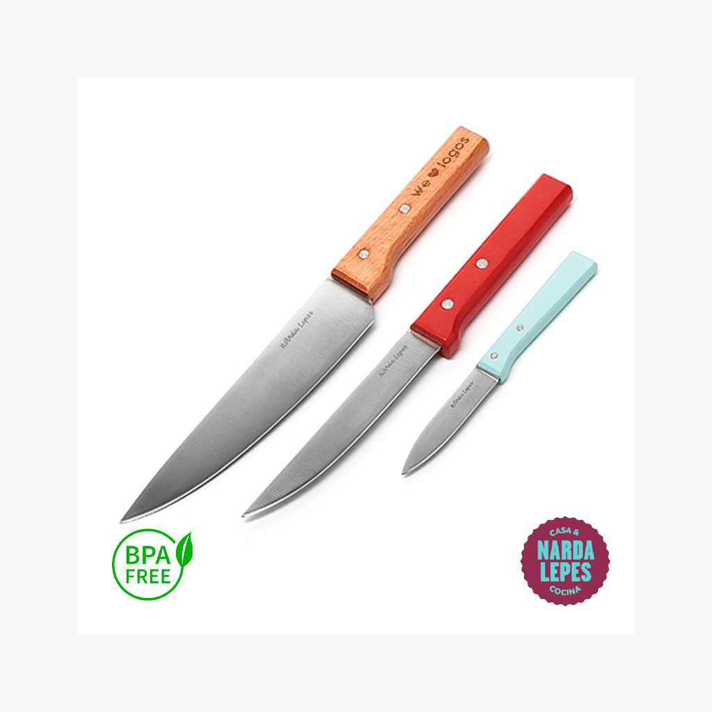 Set de 3 cuchillos Narda Lepes