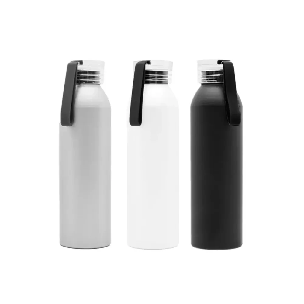 Botella de aluminio con colgante de silicona