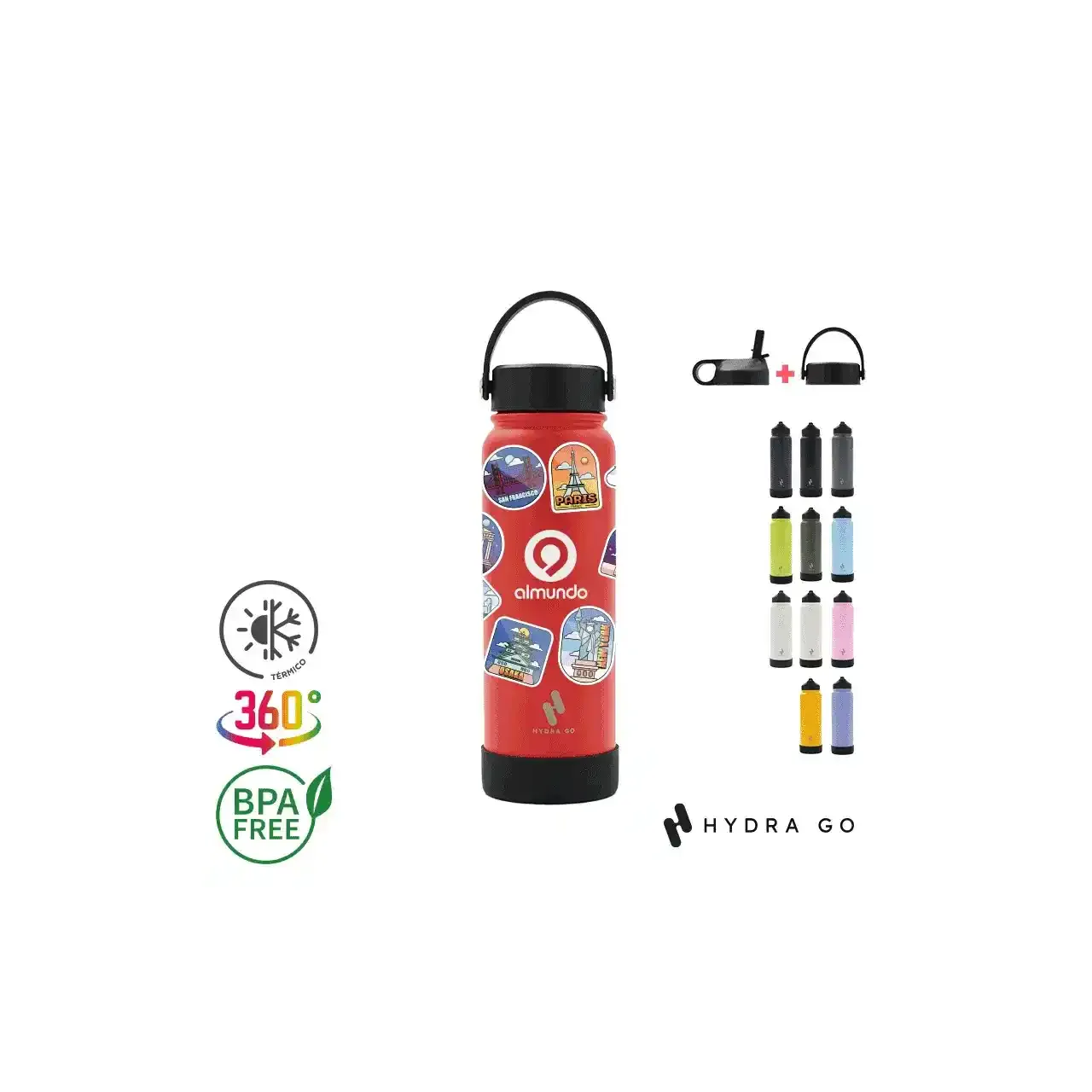 Botella Hydra Go 1000 ml