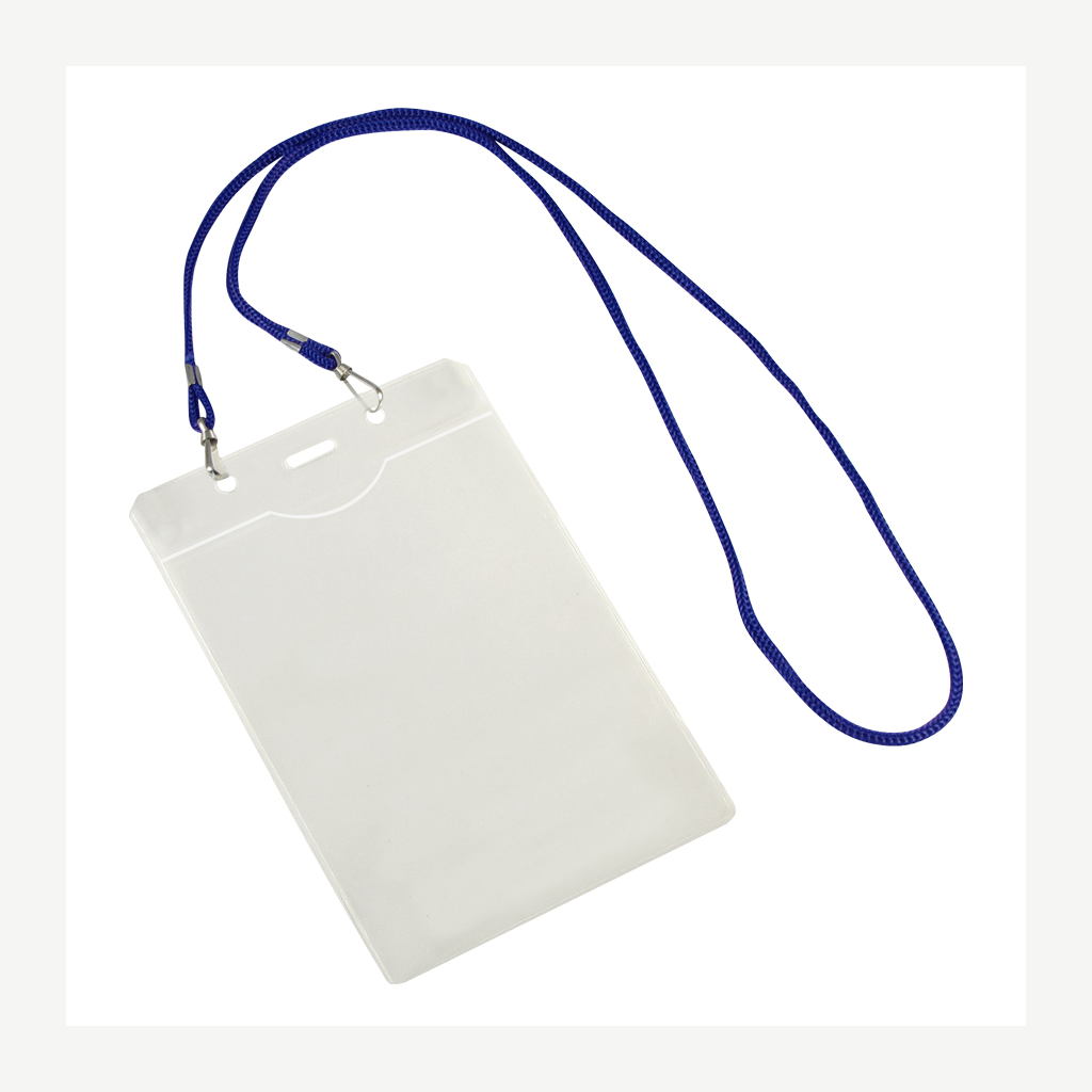 Porta-Credencial con Colgador Negro