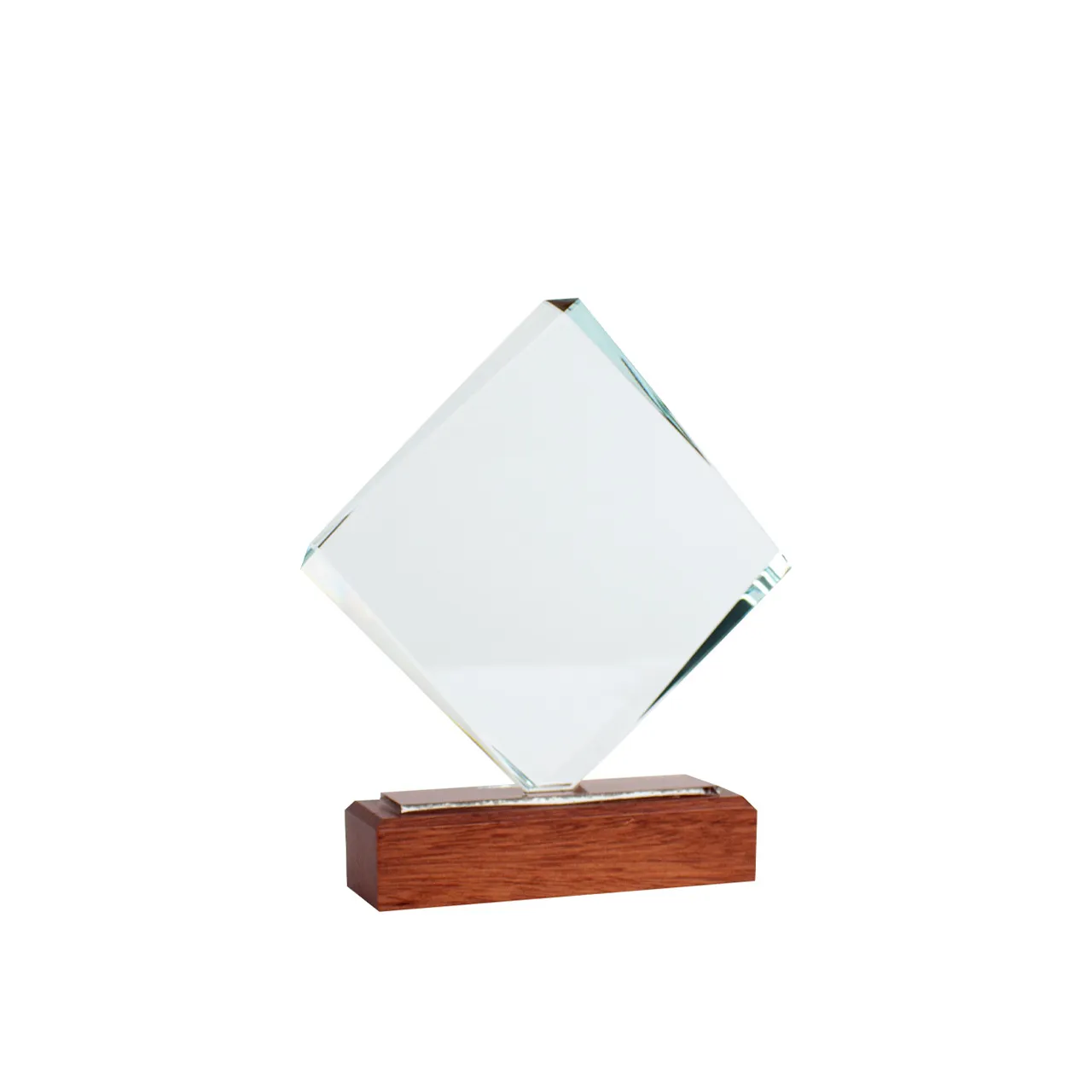 Trofeo Galvano de Madera y Cristal "Fischer"