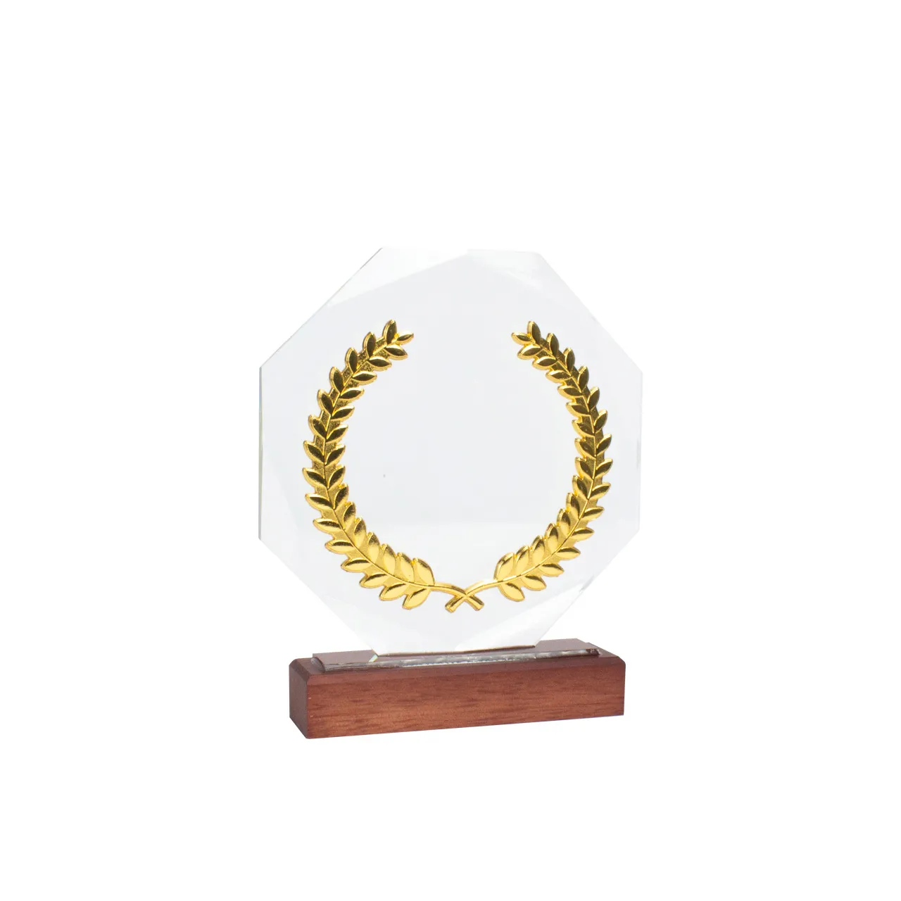 Trofeo Galvano de Madera, Cristal y Acero "Phelps"