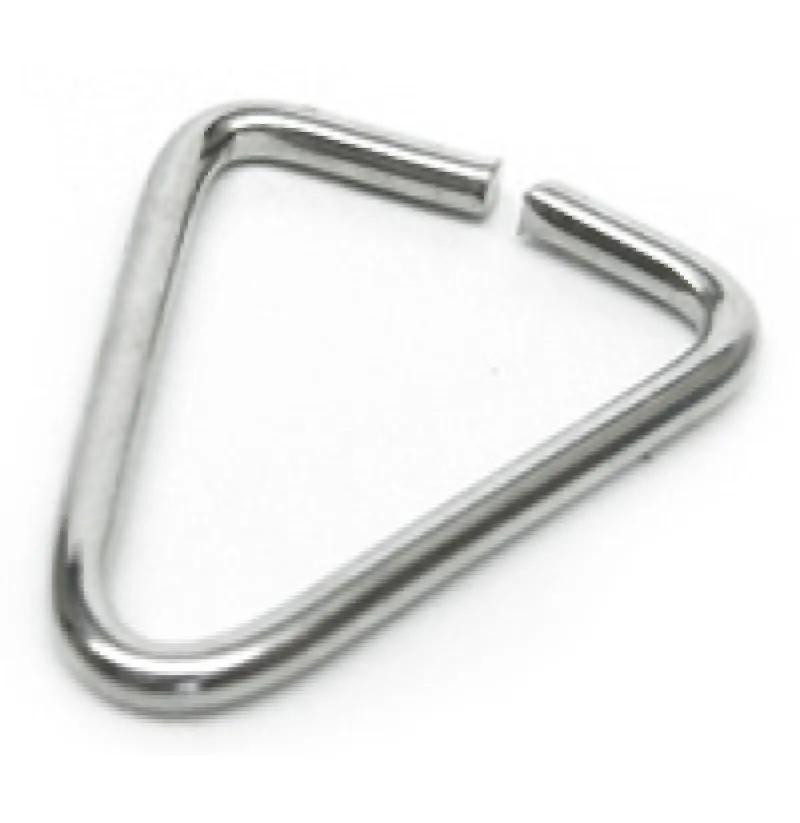 TRIANGULO NIQUELADO PARA LLAVEROS