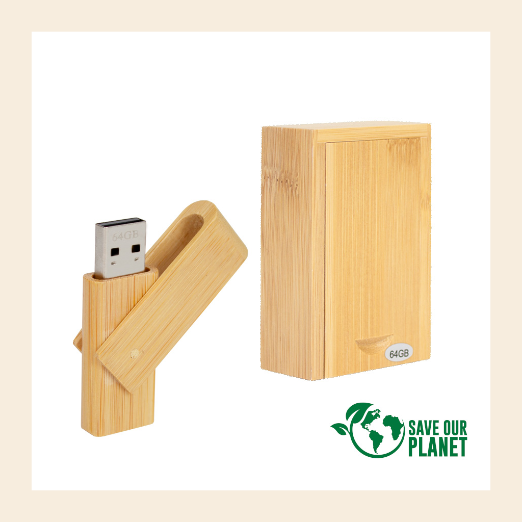 USB Pendrive giro 64GB de Bamboo