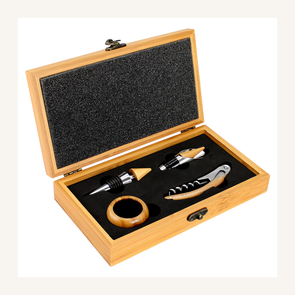 Set de Vino de Bamboo