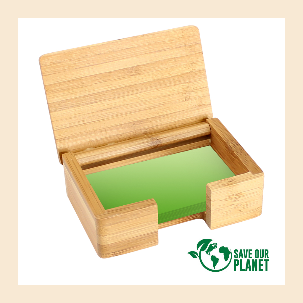 Tarjetero Sobremesa de Bamboo
