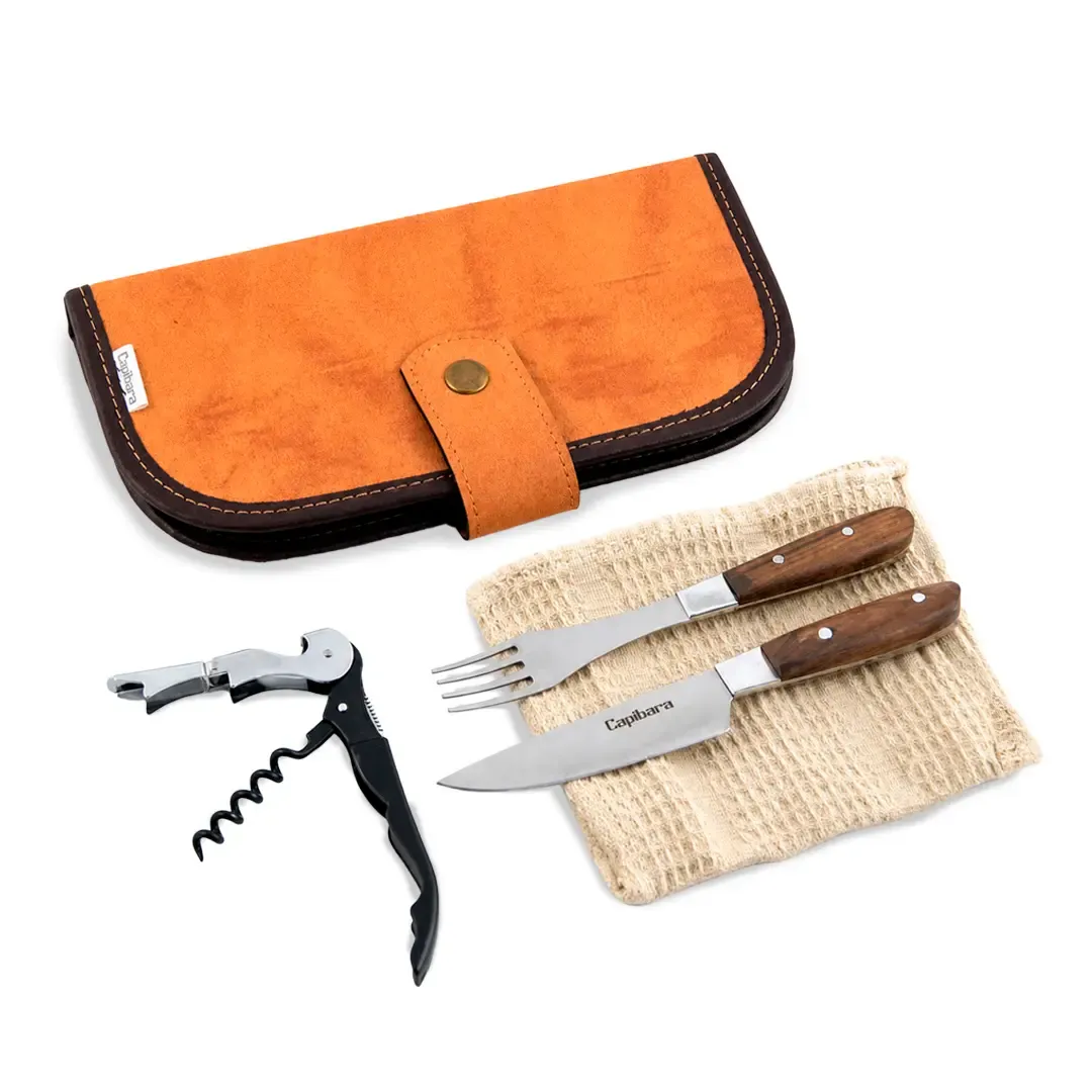 Estuche De Cubiertos Premium Tradicionales Con Accesorios