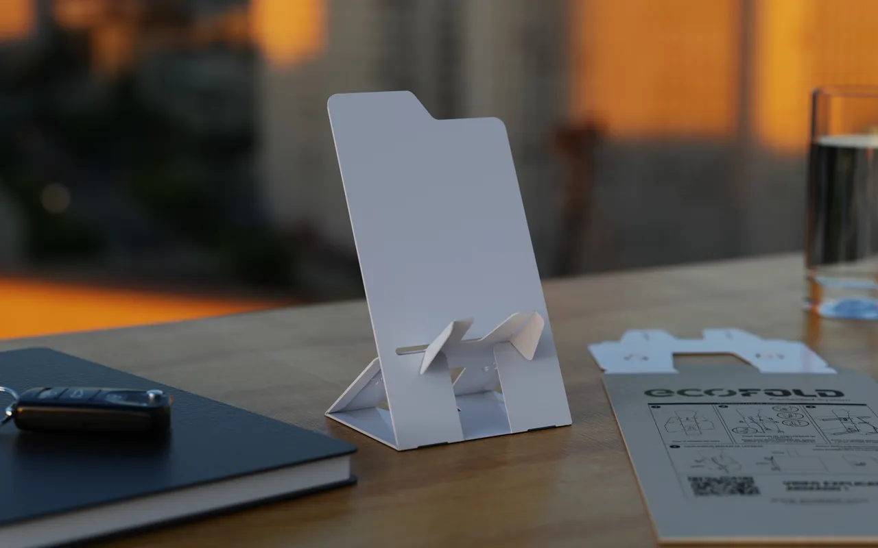 Soporte Celular EcoFold Acero