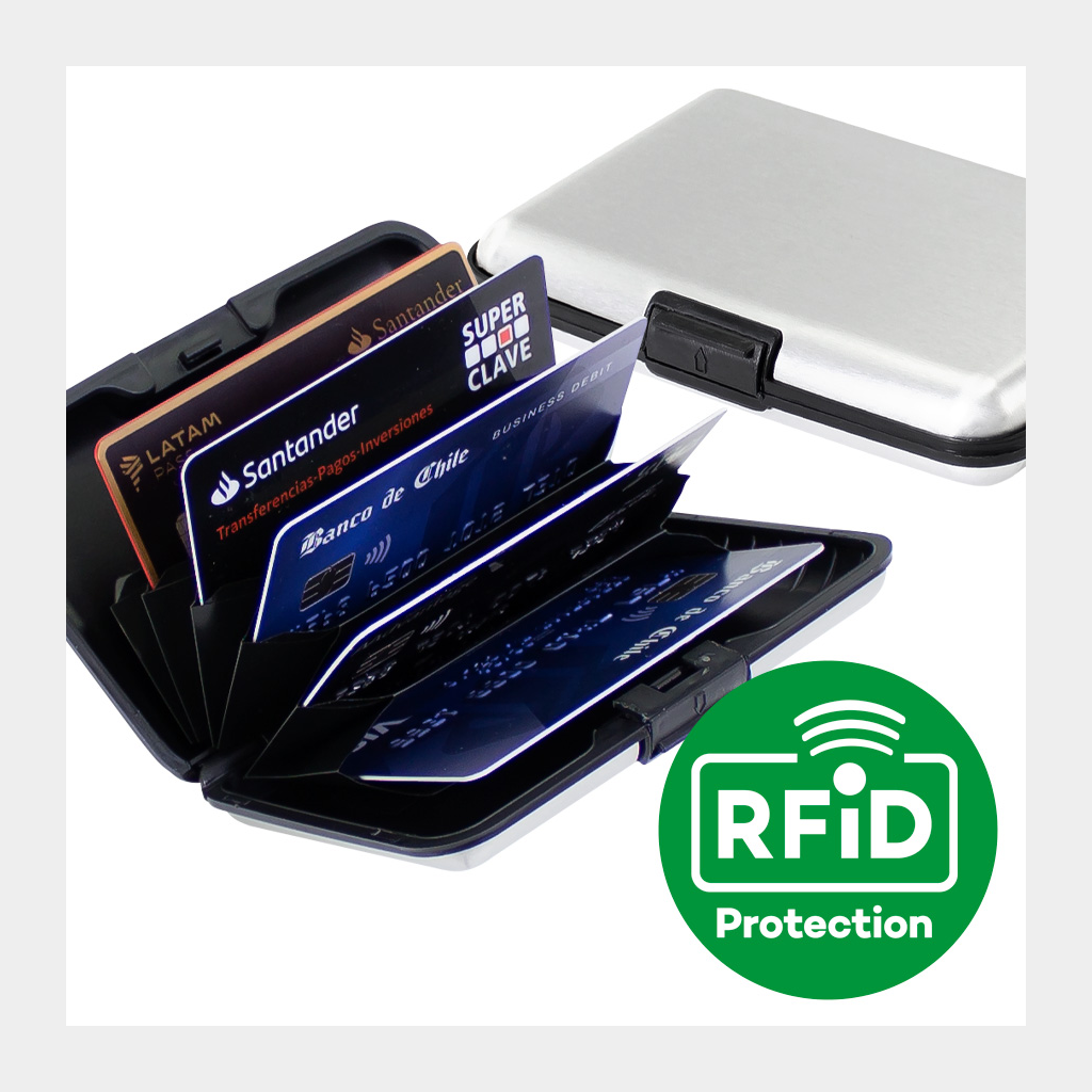 Porta-Tarjetas Anti-Clonación RFID