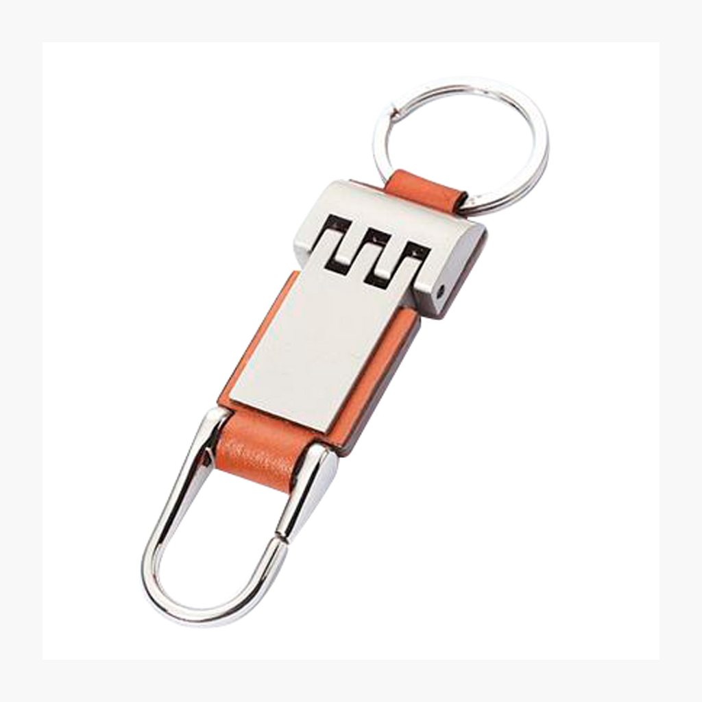 Llavero de Metal Eco-Cuero Premium