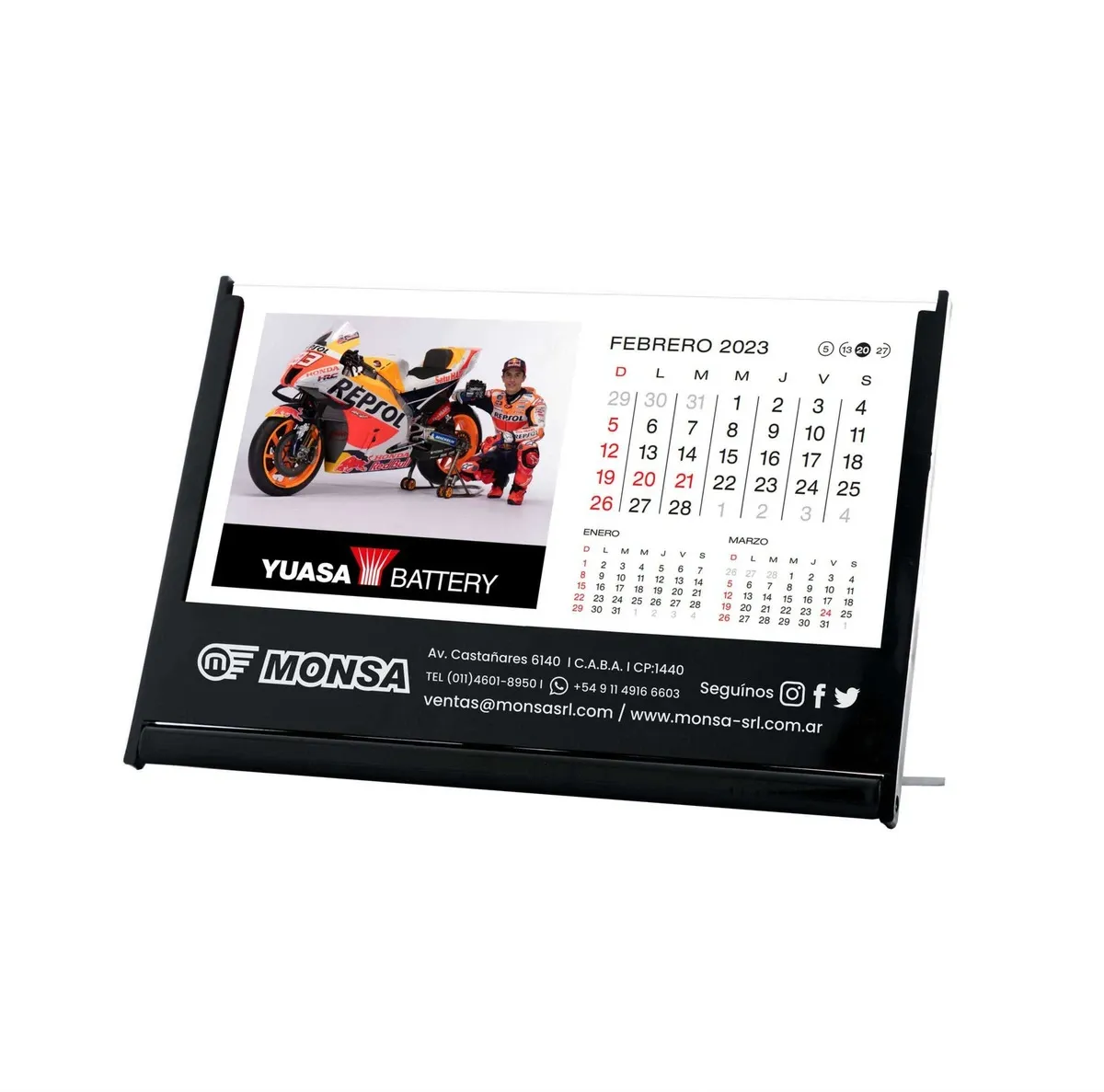 Calendarios Monza Imágenes Personalizadas