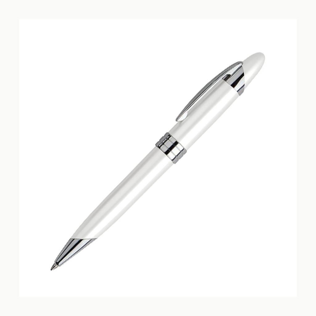 Bolígrafo Metálico White Pearl