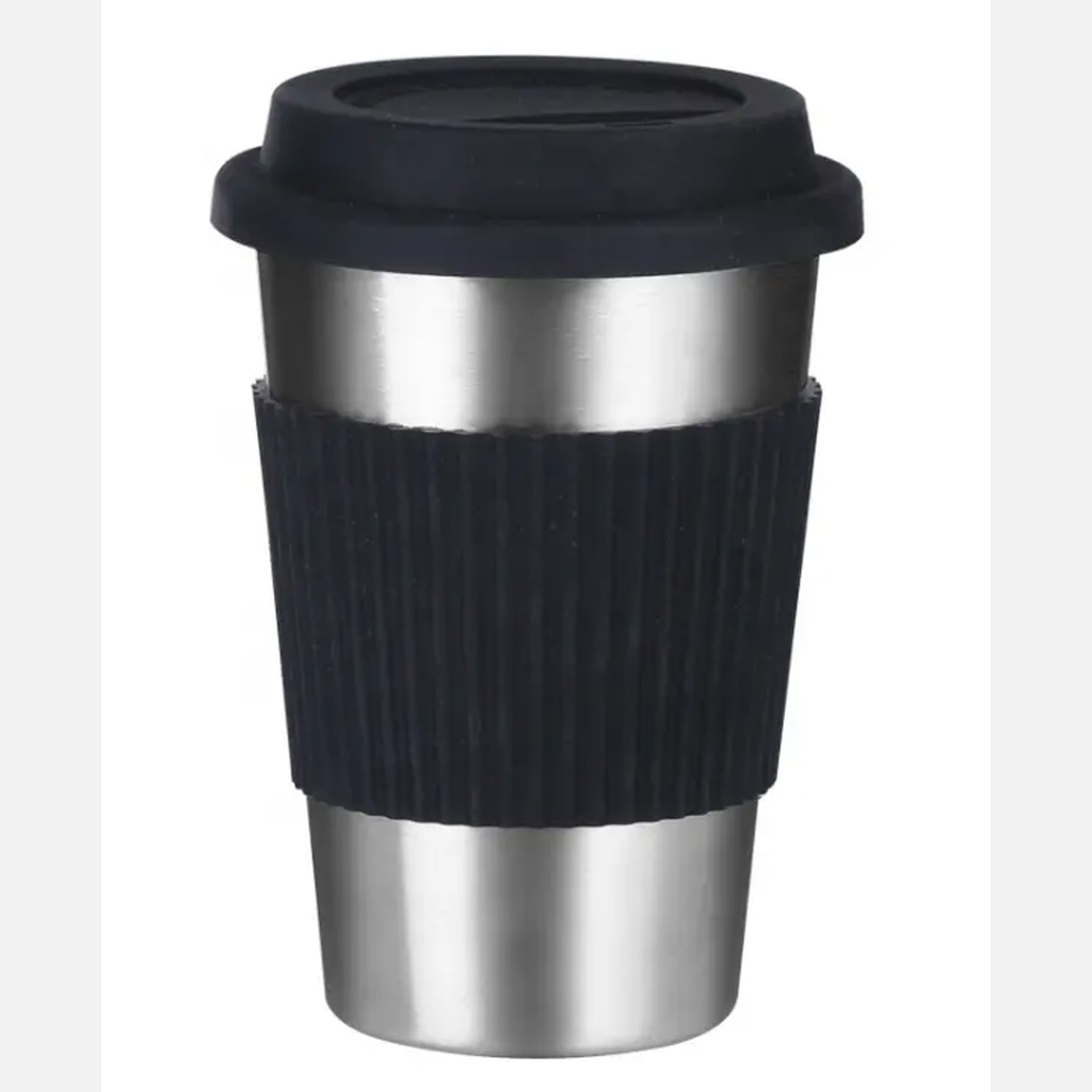 VASO ACERO CON TAPA SILICONA DUGLAS