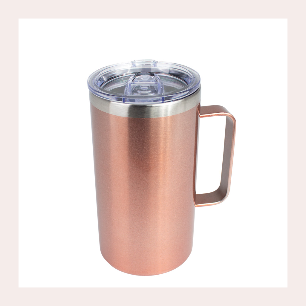 Mug metálico Encobrizado 700cc