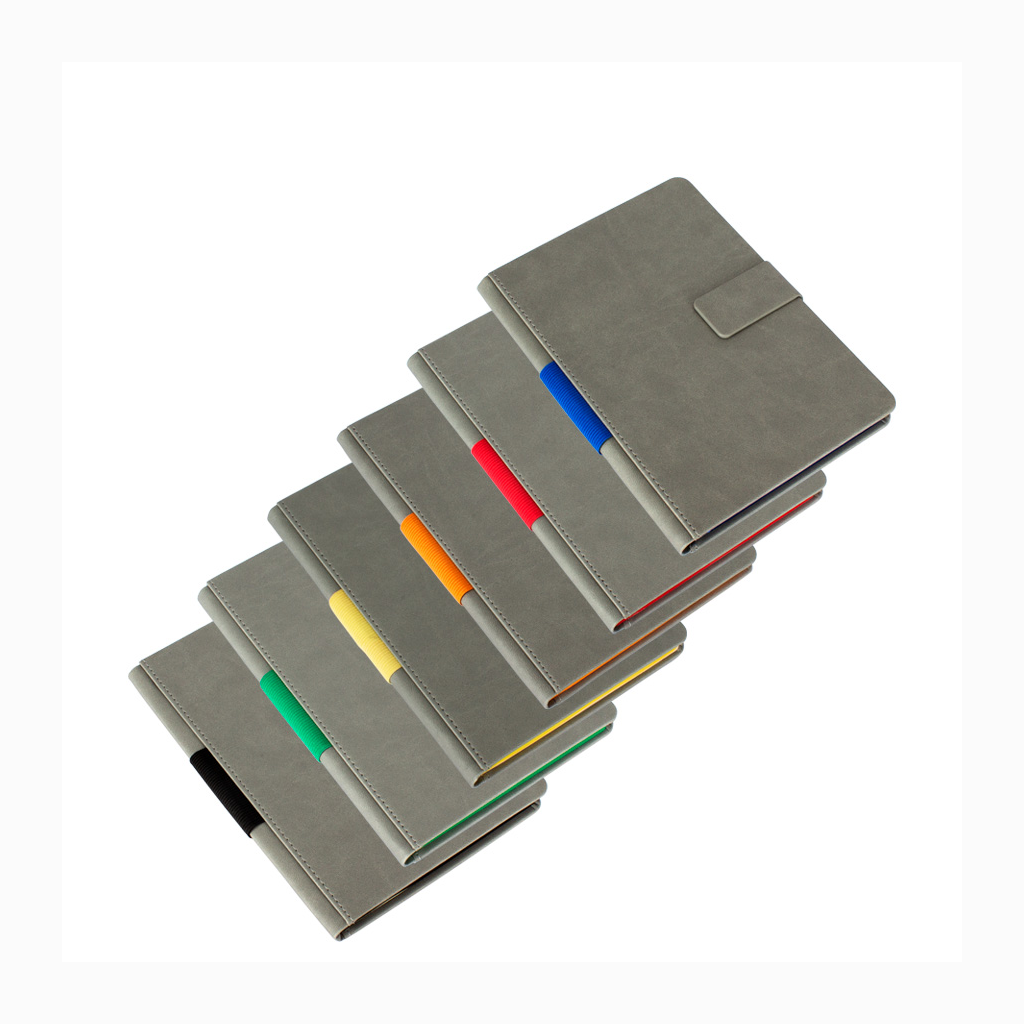 Cuaderno Gris cierre imantado