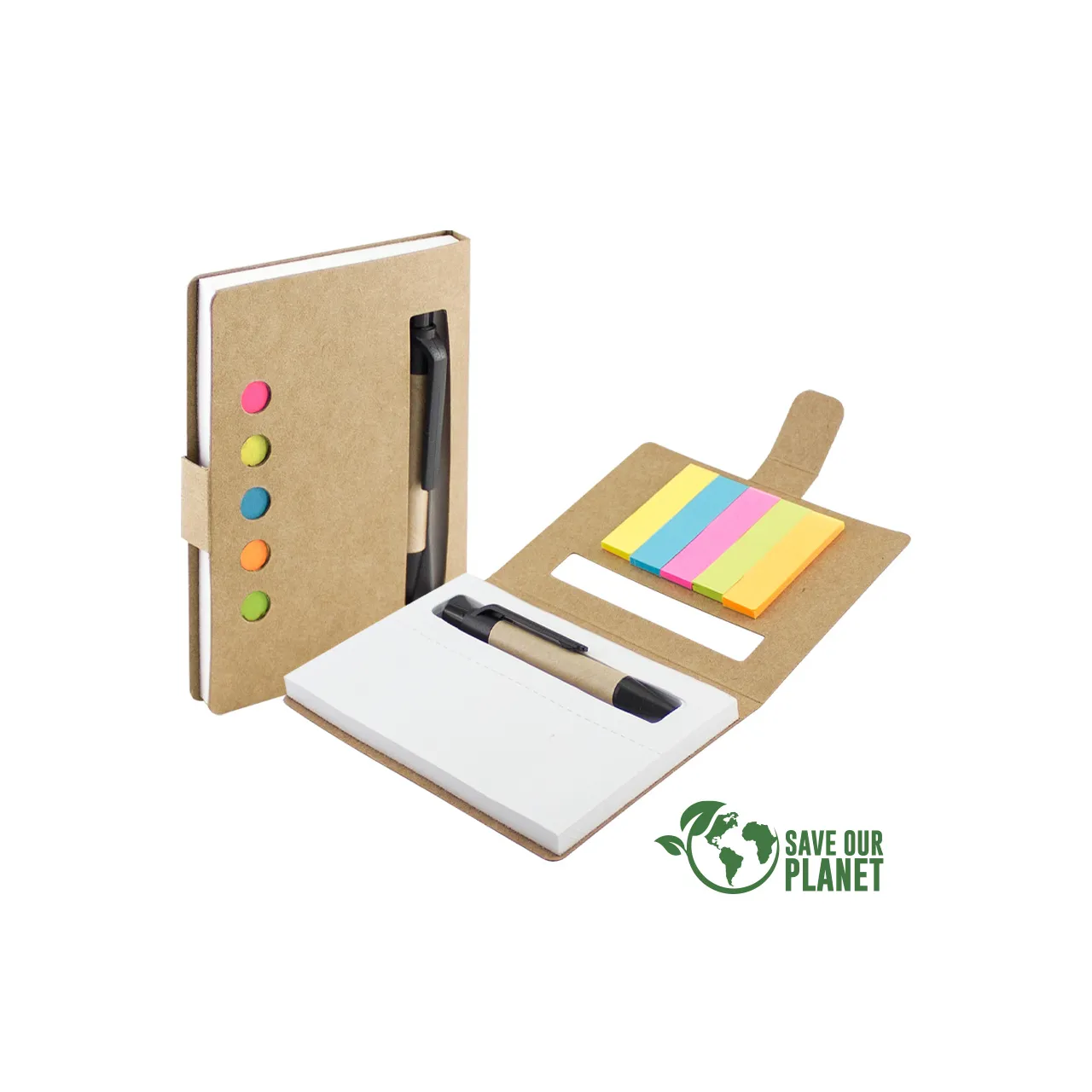 Memo Set Ecológico con Bolígrafo