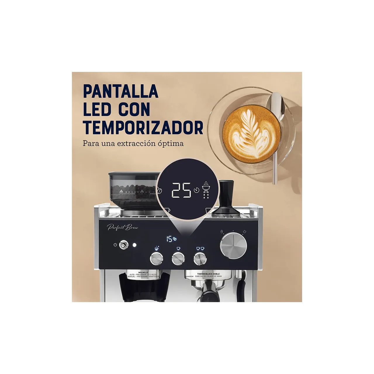 Cafetera Oster Espresso Perfect Brew Máxima - Imagen 12