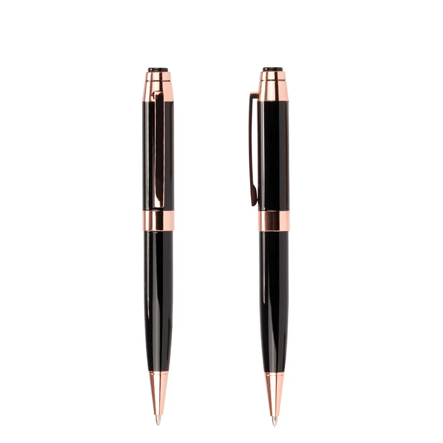 Set de Escritura "THORTON" negro con detalles encobrizados.