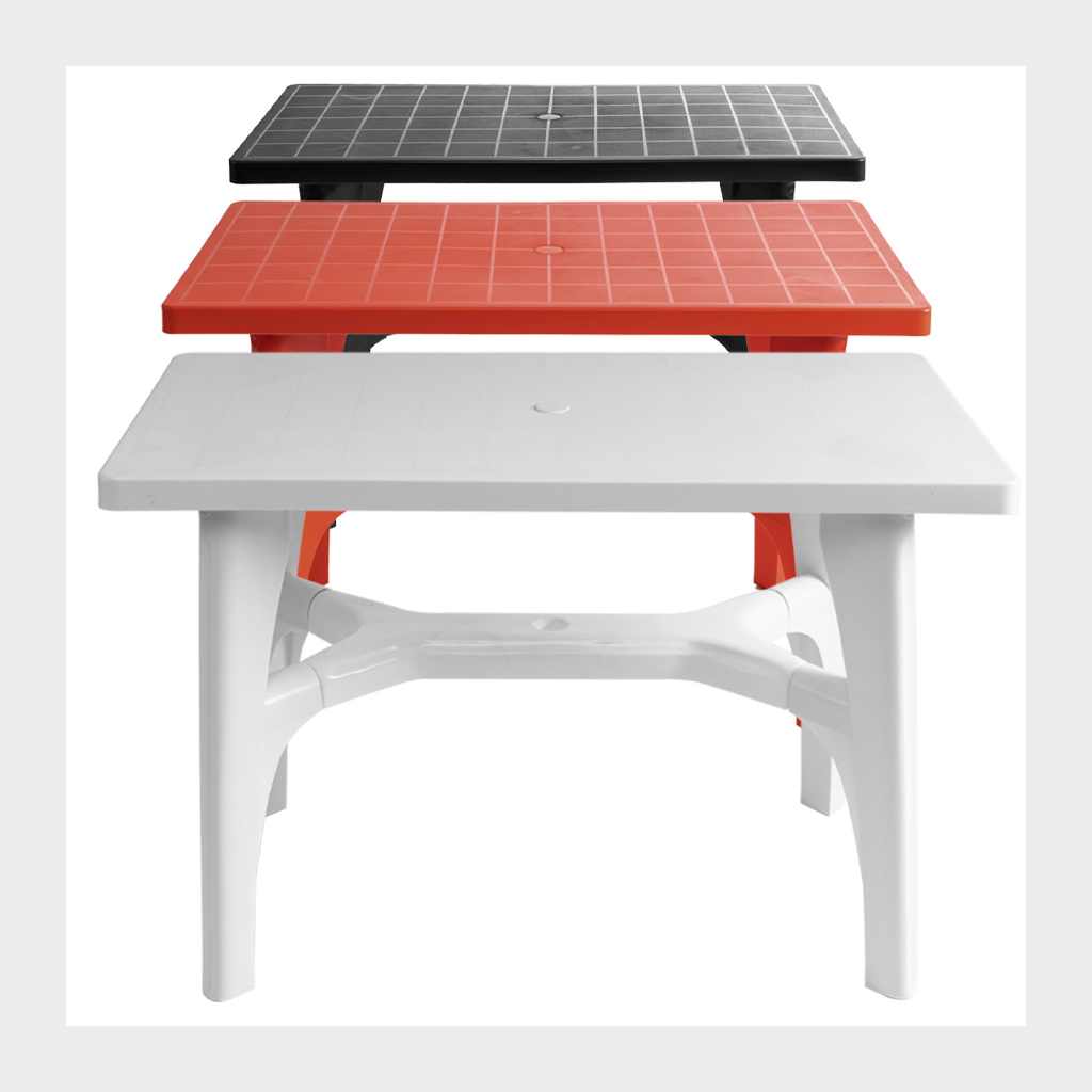 Mesa Plástica Rectangular