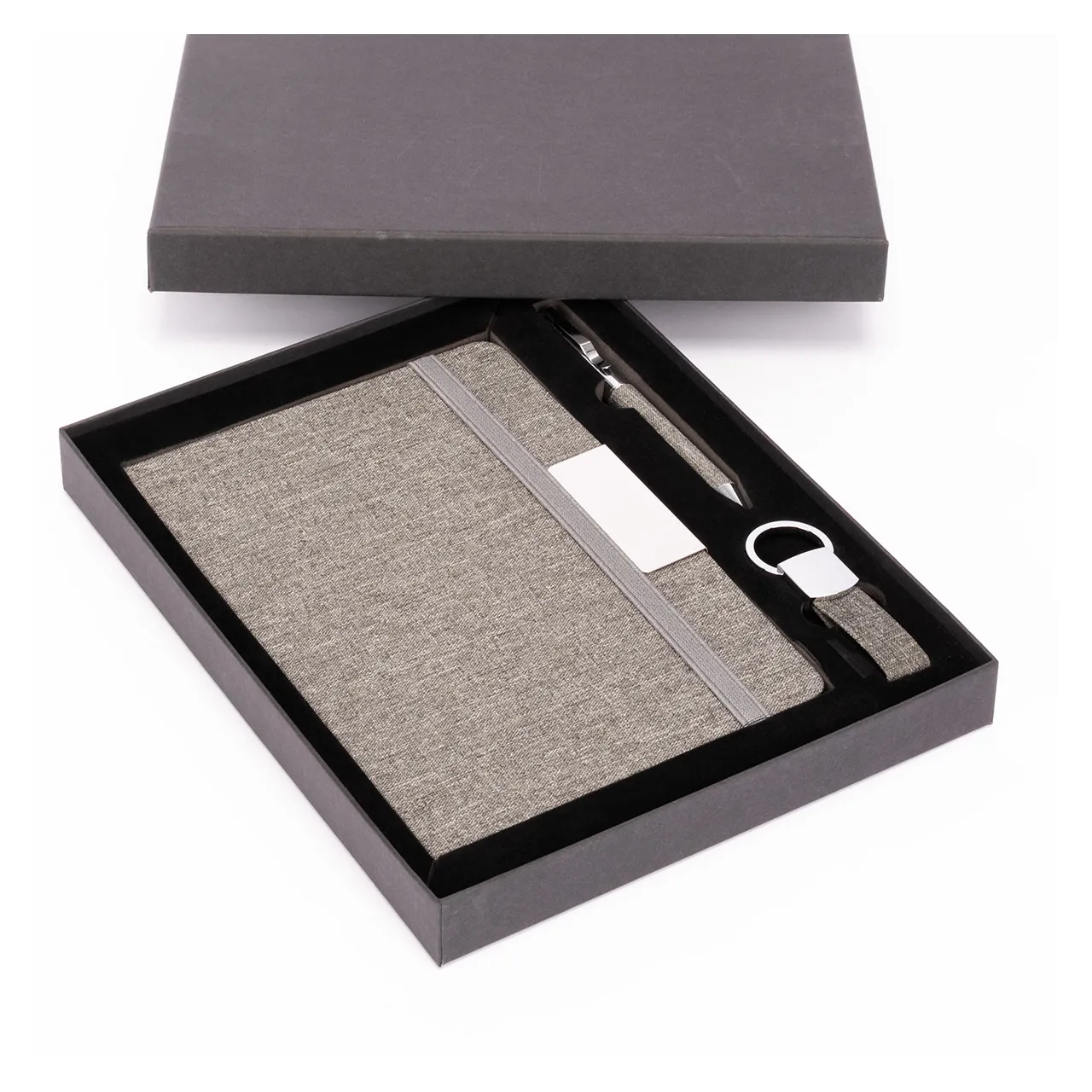 Set PARATY: Libreta de Notas, Bolígrafo y Llavero