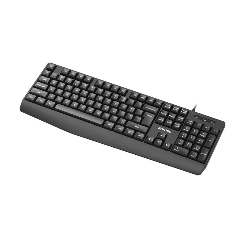 Philips Teclado Usb 104Keys Black