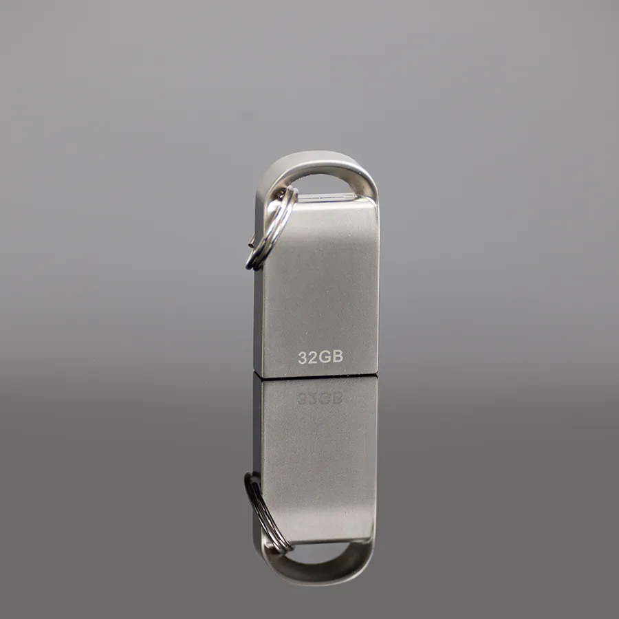 USB 2.0 Mini-Pendrive «Lock» de Acero inoxidable 32GB