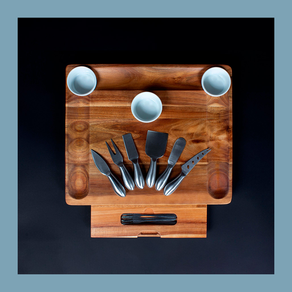 Tabla de Quesos con 12 Herramientas