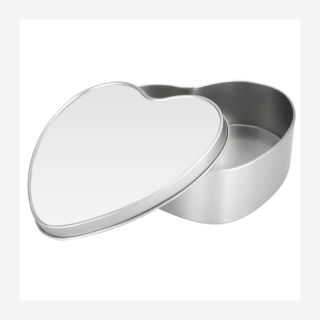 Caja Metálica Corazón Sublimación