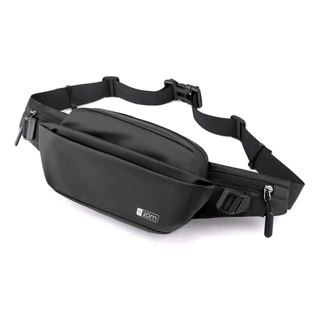 ZOM Riñonera Porto Fanny Pack Crossbody ZC-107B Black 7"