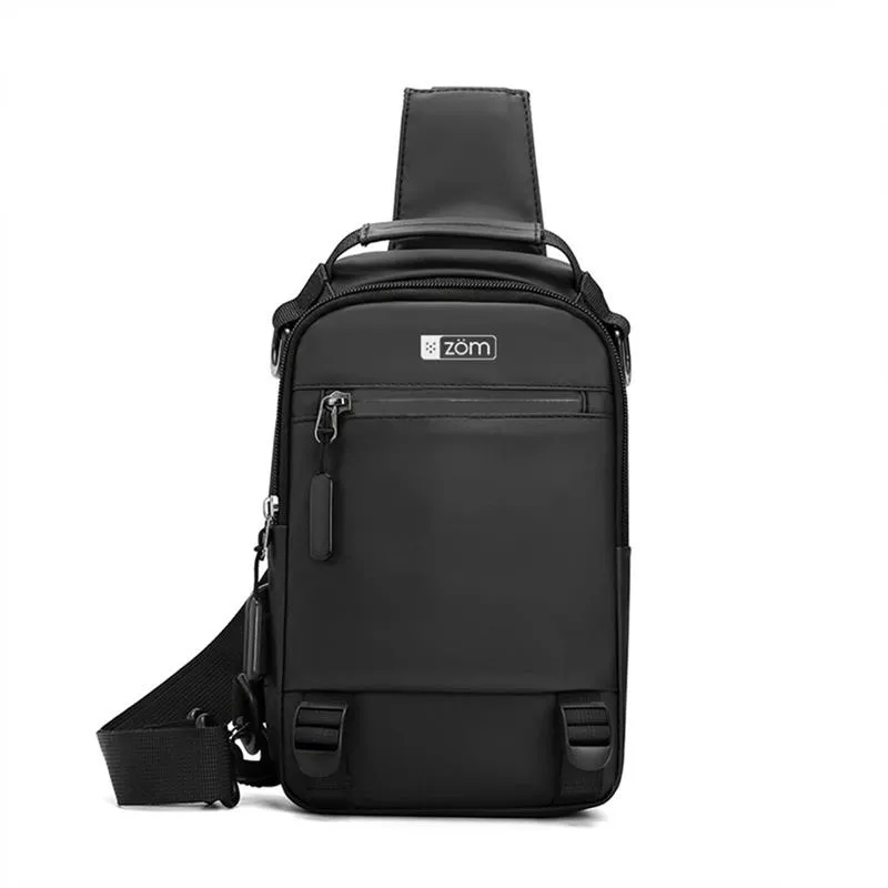 ZOM Bandolera Dallas Crossbody ZC-159B Black 10"-11" USB 3 en 1