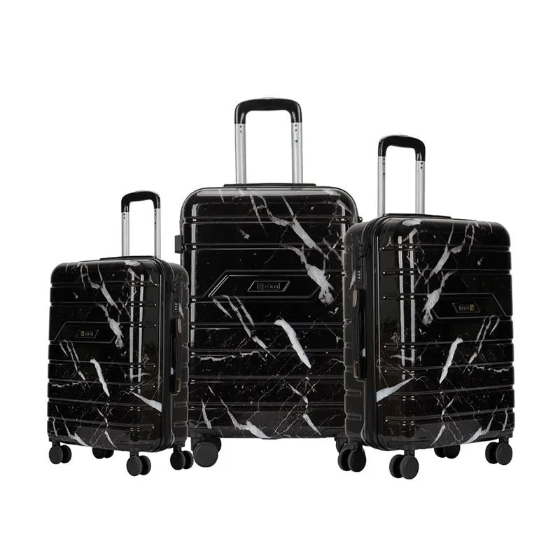 ZOM Valijas rígidas ZL-S628BF - Set x 3 medidas - Marble Black Fansy