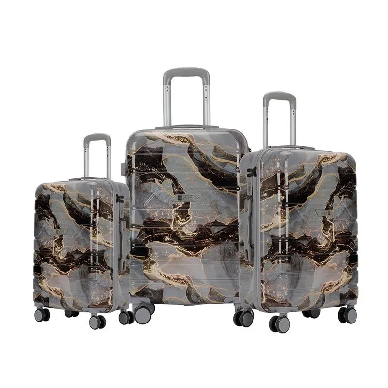 ZOM Valijas rigidas ZL-S628MB - Set x 3 valijas - Marble Vulcano